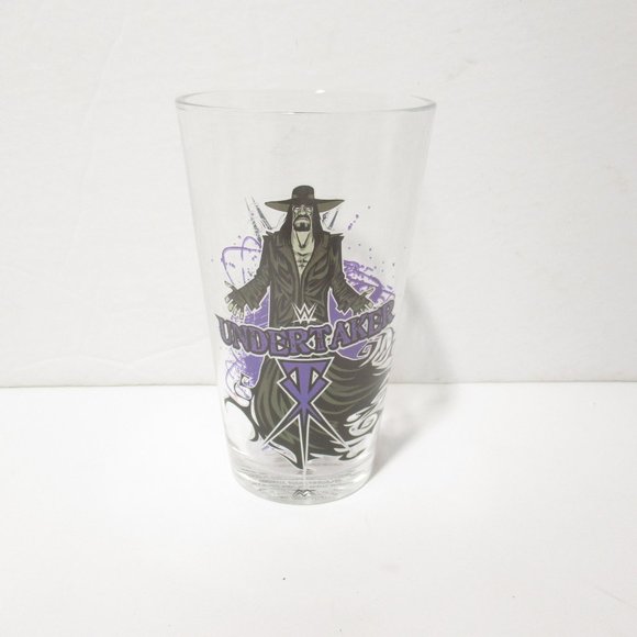 THE UNDERTAKER WWE/WWF Wrestling GLASS 16 oz NEW! - Picture 2 of 7
